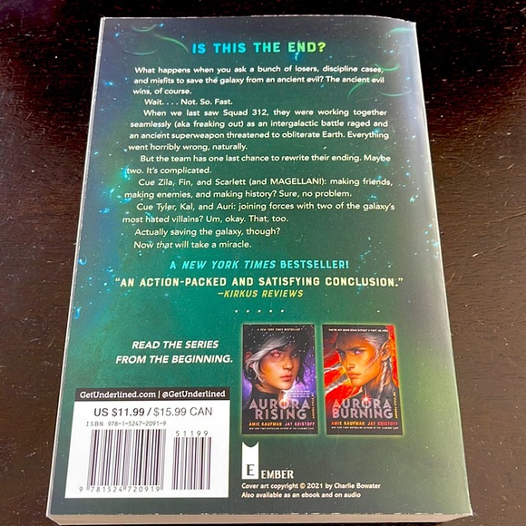 Aurora’s End by Amie Kaufman and Jay Kristoff (Book 3 of Aurora Cycle) - Picture 2 of 2